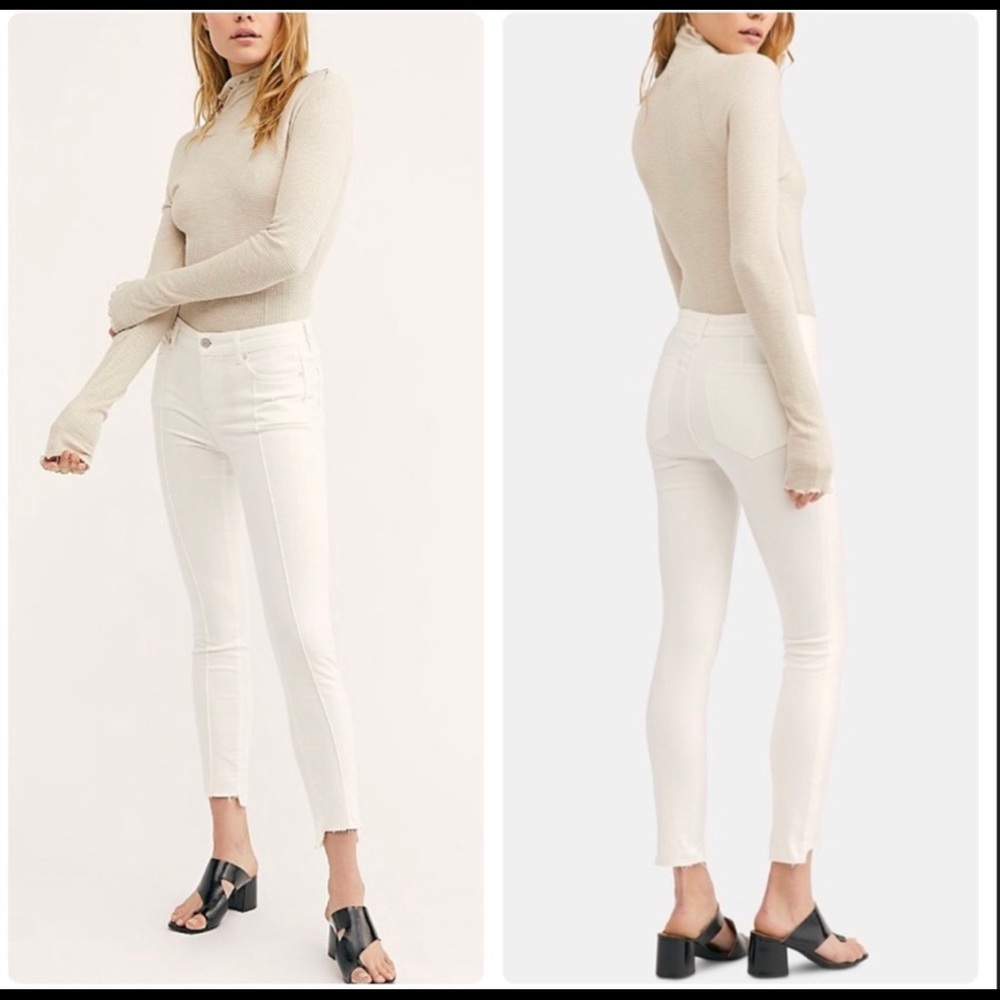 Free People Del Wray White Jeans